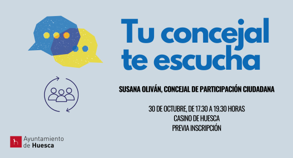 Susana Oliván, concejal de Participación Ciudadana, protagoniza el siguiente encuentro ciudadano “Tu concejal te escucha” 