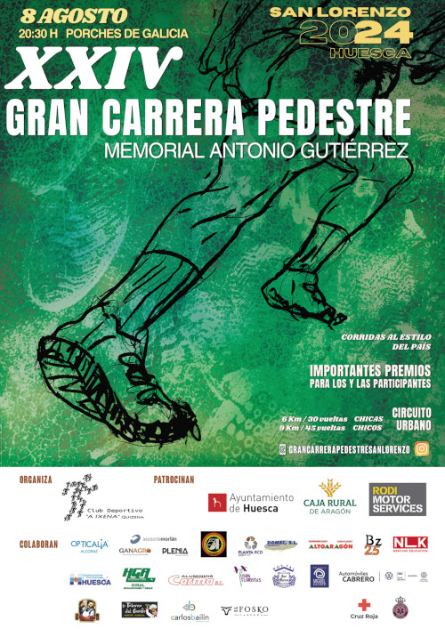 26 corredores participan en la XXIV Gran Carrera Pedestre Memorial Antonio Gutiérrez