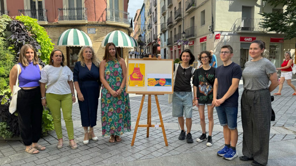 El Ayuntamiento de Huesca presenta la campaña “¿Preguntas por Ángela? Stop acoso, stop agresiones sexuales” y los Puntos Violeta 