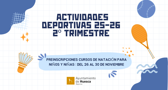 banner natación niños